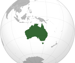 Situation de l'Australie Australie