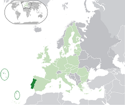 Situation du Portugal Portugal